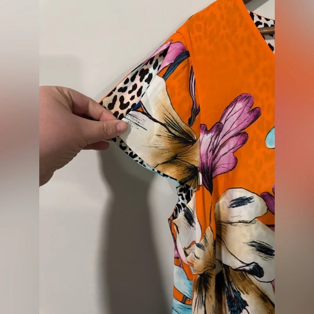 Chicos - Petite Reversible Floral-Animal Dress - Picture 4 of 13